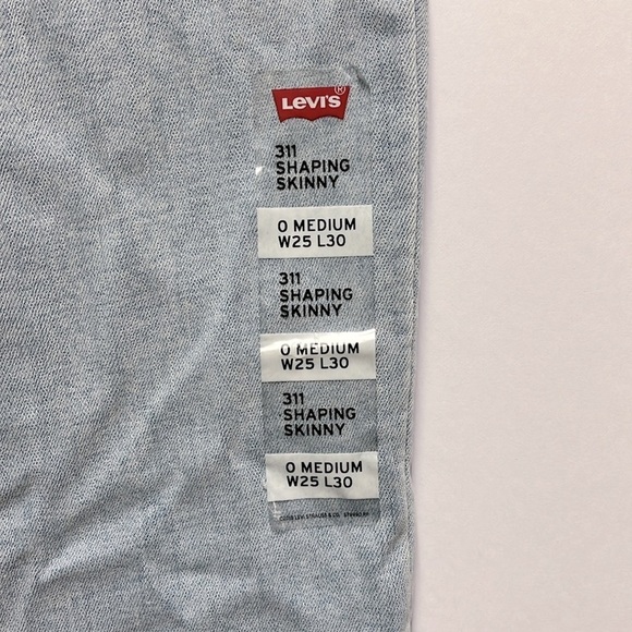 Levi’s 311 Shaping Skinny Jean, Size 25, Light Blue - Picture 6 of 8